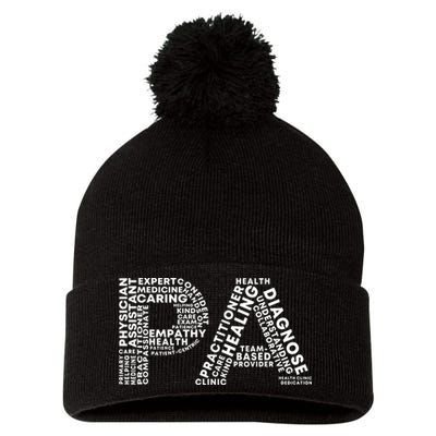 PA Design Physician Assistant Pom Pom 12in Knit Beanie