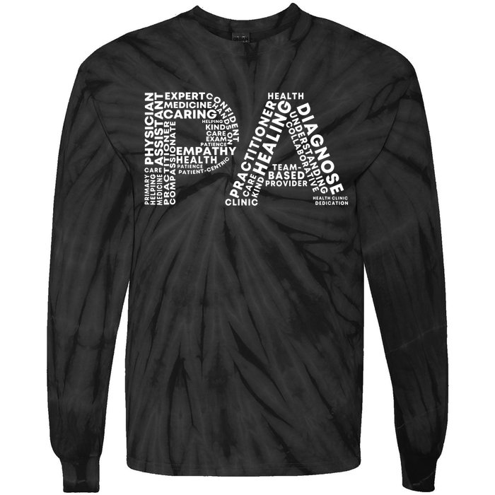 PA Design Physician Assistant Tie-Dye Long Sleeve Shirt