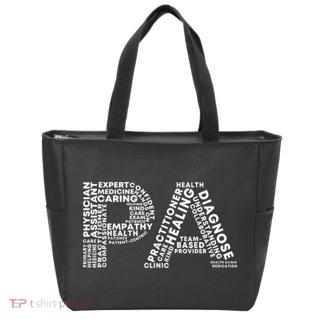 PA Design Physician Assistant Zip Tote Bag