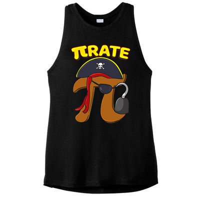 Pi Day Pirate Pi Symbol Graphic Art Math Lover Gift Ladies PosiCharge Tri-Blend Wicking Tank