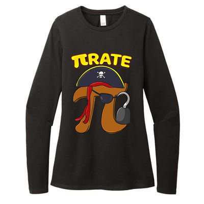 Pi Day Pirate Pi Symbol Graphic Art Math Lover Gift Womens CVC Long Sleeve Shirt