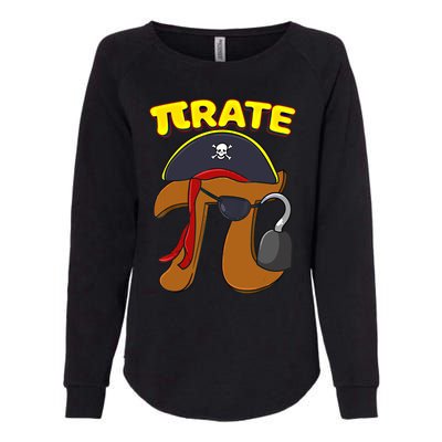 Pi Day Pirate Pi Symbol Graphic Art Math Lover Gift Womens California Wash Sweatshirt