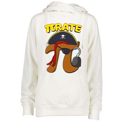 Pi Day Pirate Pi Symbol Graphic Art Math Lover Gift Womens Funnel Neck Pullover Hood