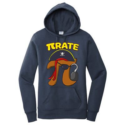 Pi Day Pirate Pi Symbol Graphic Art Math Lover Gift Women's Pullover Hoodie