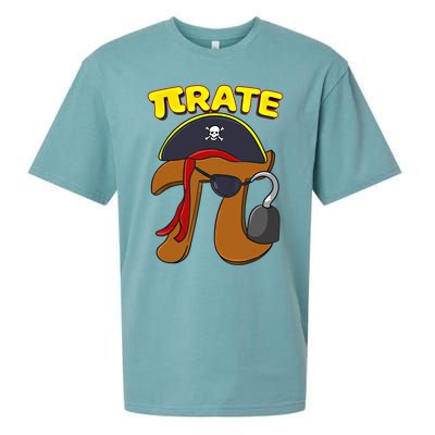 Pi Day Pirate Pi Symbol Graphic Art Math Lover Gift Sueded Cloud Jersey T-Shirt