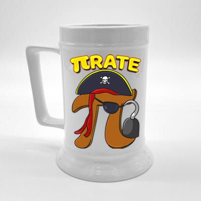 Pi Day Pirate Pi Symbol Graphic Art Math Lover Gift Beer Stein