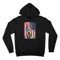 Patriotic Doberman Pinscher 4th Of July Usa American Flag Tall Hoodie