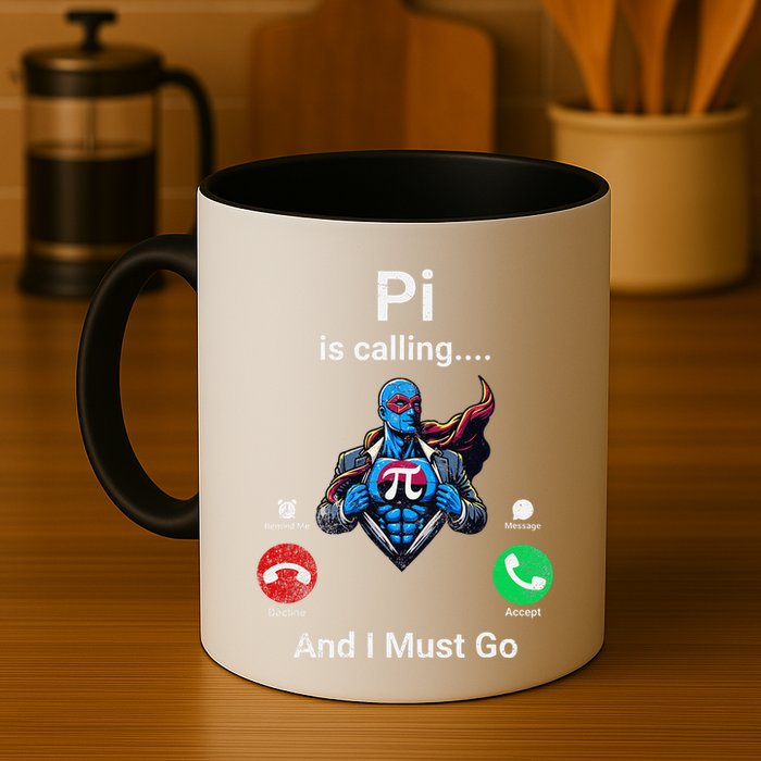 Pi Day Pi Is Calling And I Must Go .Png Coffee Mug