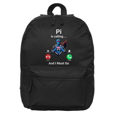 Pi Day Pi Is Calling And I Must Go .Png 16 in Basic Backpack