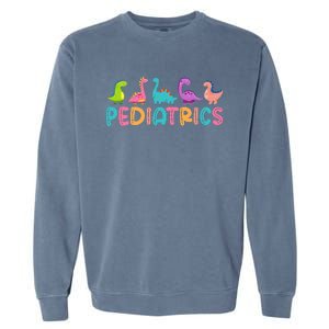 Pediatrics Dinosaurs Peds Nurse Crew Appreciation Pediatric Garment-Dyed Sweatshirt