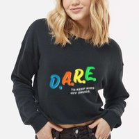 Program Dares Cropped Pullover Crew