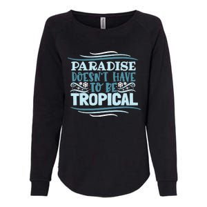 Paradise DoesnT Womens California Wash Sweatshirt