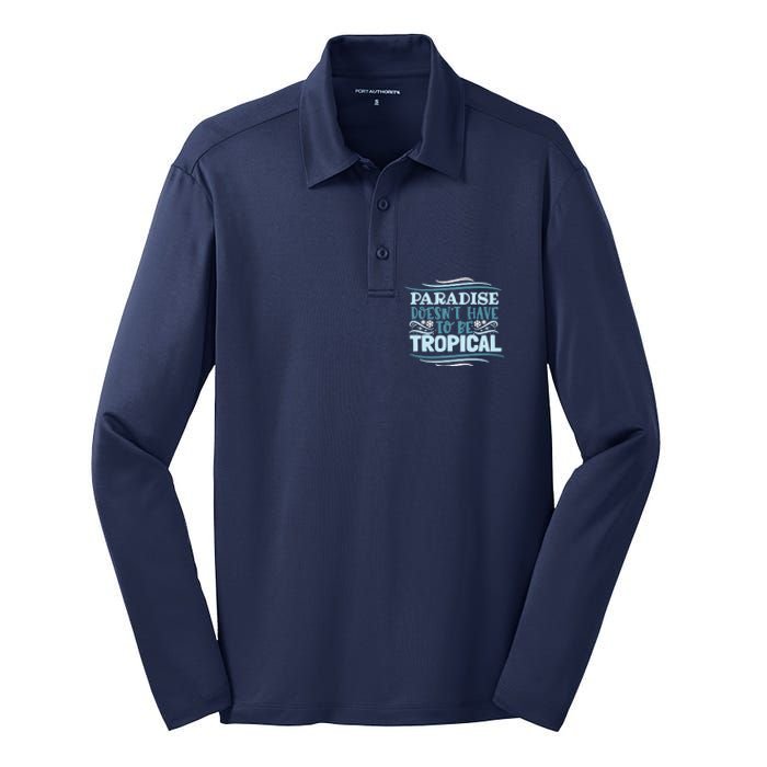 Paradise DoesnT Silk Touch Performance Long Sleeve Polo