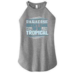 Paradise DoesnT Women's Perfect Tri Rocker Tank