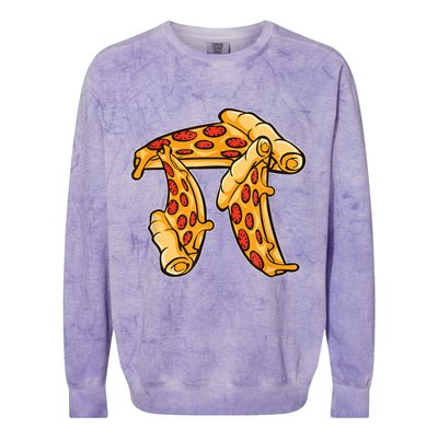 Pi Day Pizza Pi Funny Math Food Colorblast Crewneck Sweatshirt