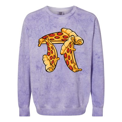 Pi Day Pizza Pi Funny Math Food Colorblast Crewneck Sweatshirt