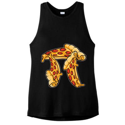 Pi Day Pizza Pi Funny Math Food Ladies PosiCharge Tri-Blend Wicking Tank