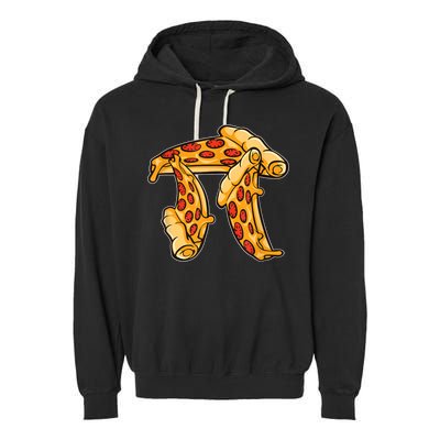 Pi Day Pizza Pi Funny Math Food Garment-Dyed Fleece Hoodie