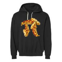Pi Day Pizza Pi Funny Math Food Garment-Dyed Fleece Hoodie
