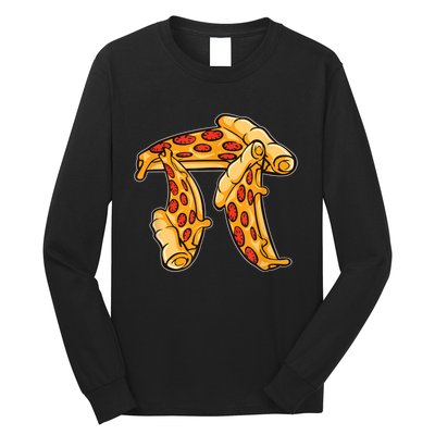 Pi Day Pizza Pi Funny Math Food Long Sleeve Shirt