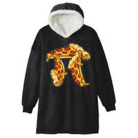 Pi Day Pizza Pi Funny Math Food Hooded Wearable Blanket