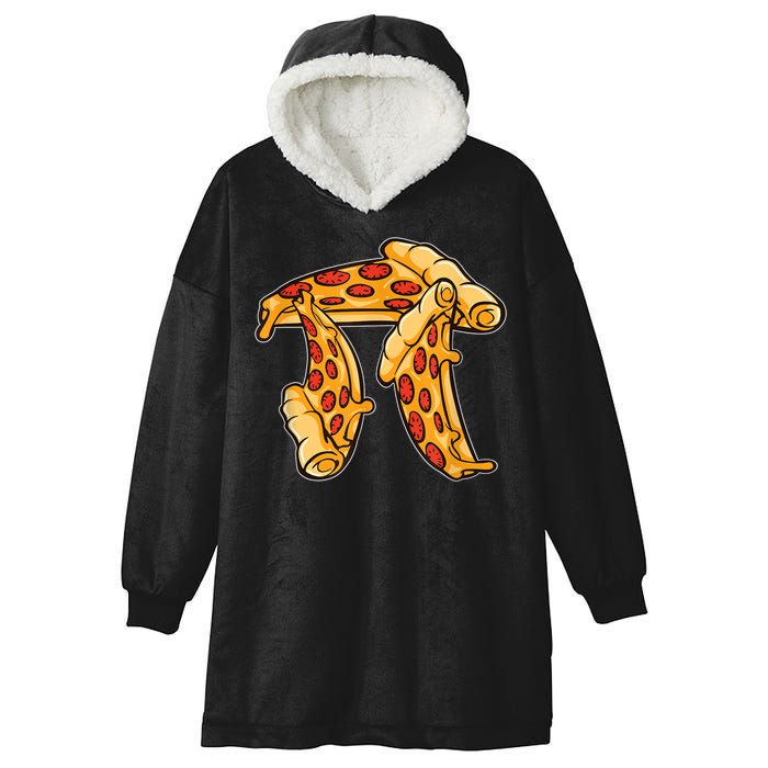 Pi Day Pizza Pi Funny Math Food Hooded Wearable Blanket