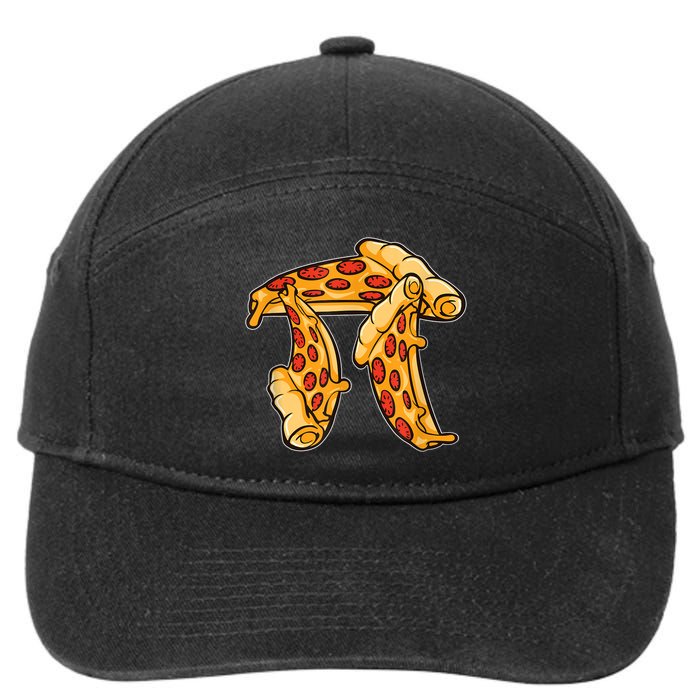 Pi Day Pizza Pi Funny Math Food 7-Panel Snapback Hat