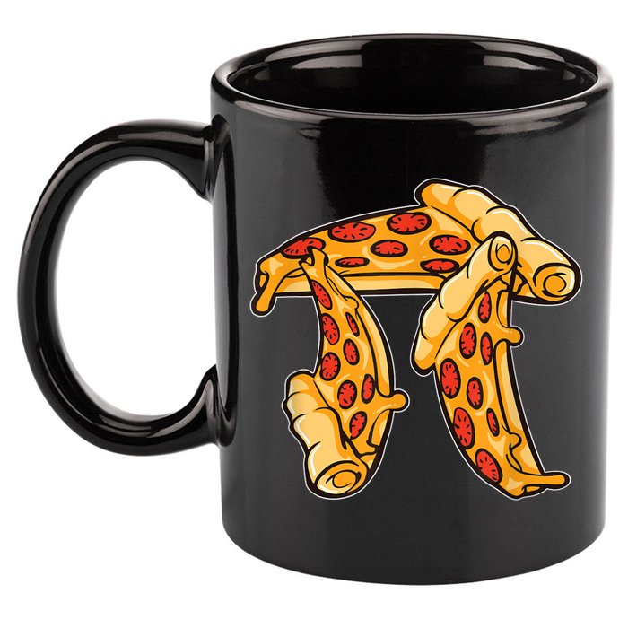 Pi Day Pizza Pi Funny Math Food 11oz C Handle Ceramic Mug