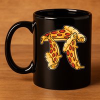 Pi Day Pizza Pi Funny Math Food 11oz C Handle Ceramic Mug
