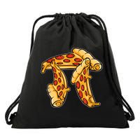 Pi Day Pizza Pi Funny Math Food Drawstring Bag