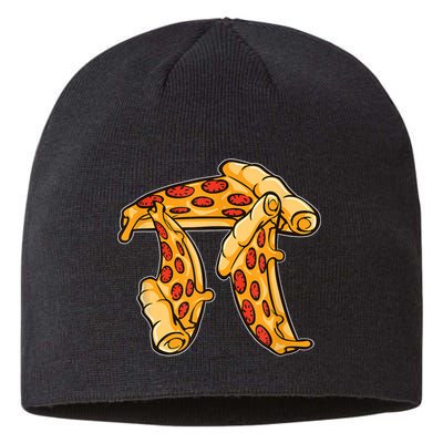 Pi Day Pizza Pi Funny Math Food Sustainable Beanie