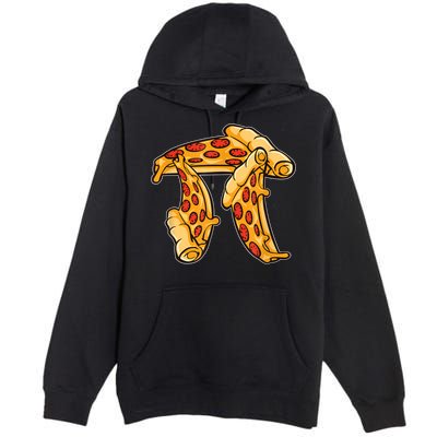 Pi Day Pizza Pi Funny Math Food Premium Pullover Hoodie