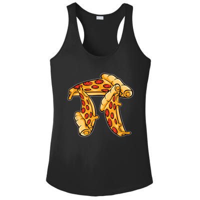 Pi Day Pizza Pi Funny Math Food Ladies PosiCharge Competitor Racerback Tank