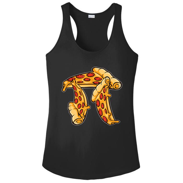 Pi Day Pizza Pi Funny Math Food Ladies PosiCharge Competitor Racerback Tank