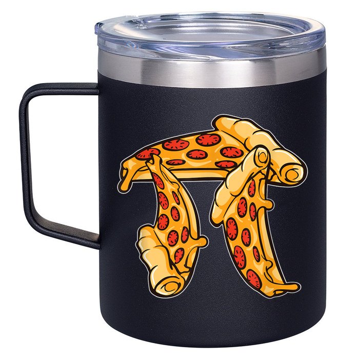 Pi Day Pizza Pi Funny Math Food 12oz Stainless Steel Coffee Mug