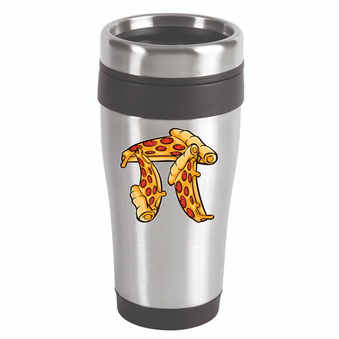 Pi Day Pizza Pi Funny Math Food 16oz Travel Tumbler