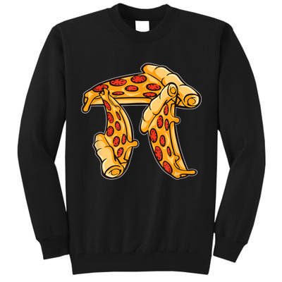 Pi Day Pizza Pi Funny Math Food Tall Sweatshirt