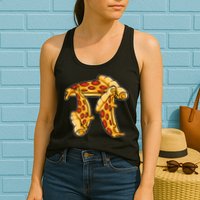 Pi Day Pizza Pi Funny Math Food Womens Tank Top