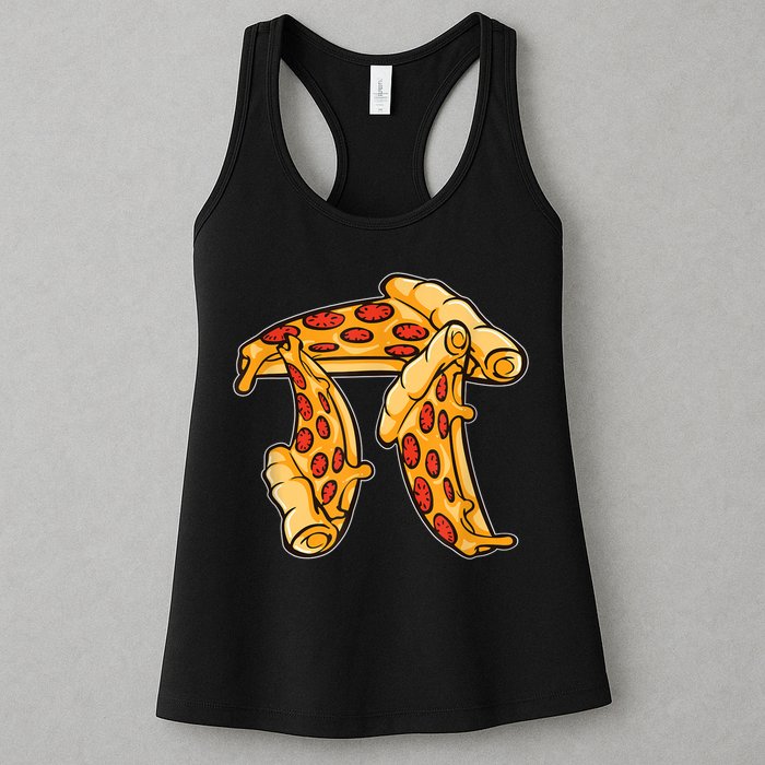 Pi Day Pizza Pi Funny Math Food Womens Tank Top