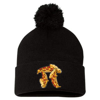 Pi Day Pizza Pi Funny Math Food Pom Pom 12in Knit Beanie