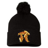 Pi Day Pizza Pi Funny Math Food Pom Pom 12in Knit Beanie
