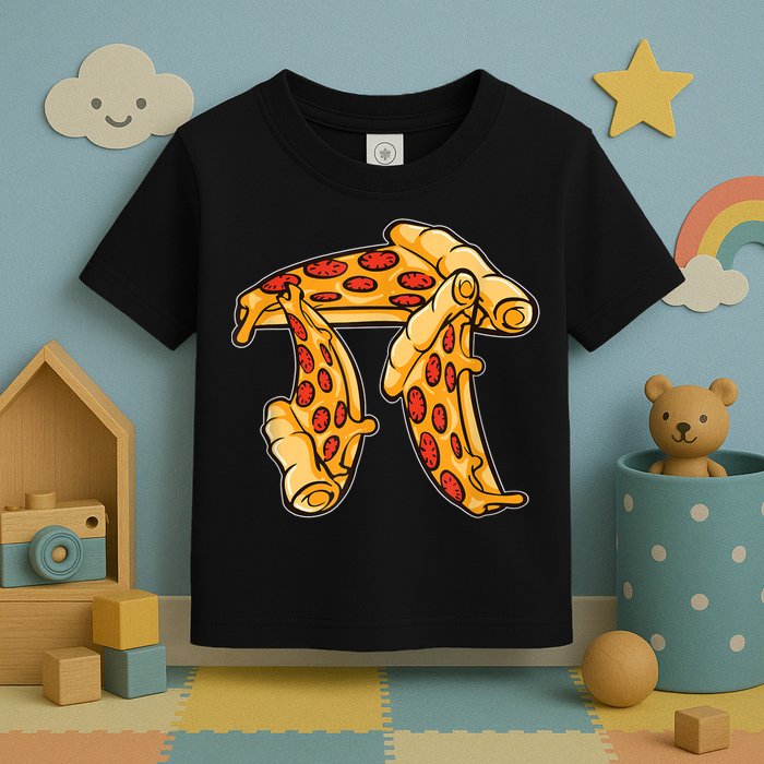 Pi Day Pizza Pi Funny Math Food Toddler T-Shirt