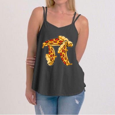 Pi Day Pizza Pi Funny Math Food Women's Strappy Tank