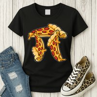 Pi Day Pizza Pi Funny Math Food Womens T-Shirt