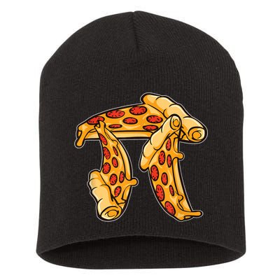 Pi Day Pizza Pi Funny Math Food Short Acrylic Beanie