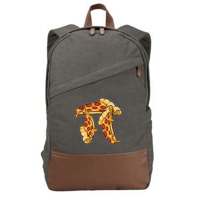 Pi Day Pizza Pi Funny Math Food Cotton Canvas Backpack
