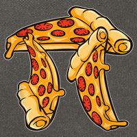 Pi Day Pizza Pi Funny Math Food Cotton Canvas Backpack