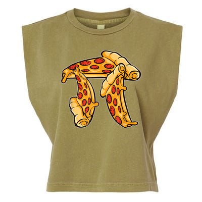 Pi Day Pizza Pi Funny Math Food Garment-Dyed Women's Muscle Tee