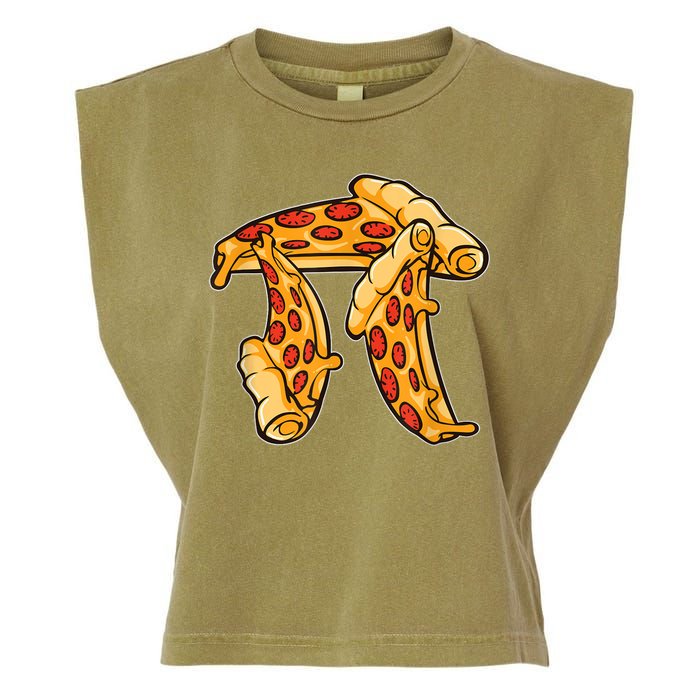 Pi Day Pizza Pi Funny Math Food Garment-Dyed Women's Muscle Tee