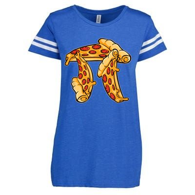 Pi Day Pizza Pi Funny Math Food Enza Ladies Jersey Football T-Shirt